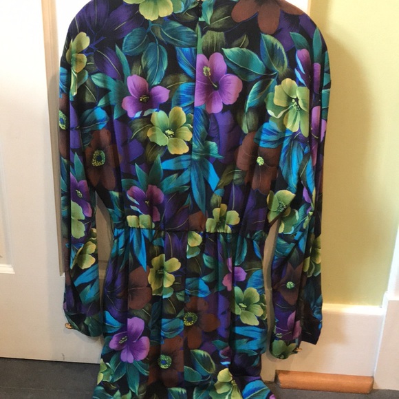 dana buchman floral dress - Picture 3 of 3